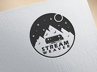 Air stream logo design.