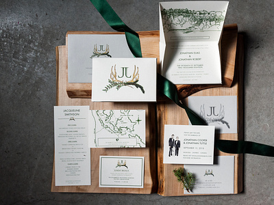 Elegant and Rustic Wedding Invitation