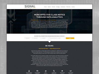Signal Interactive css forms html legal responsive website