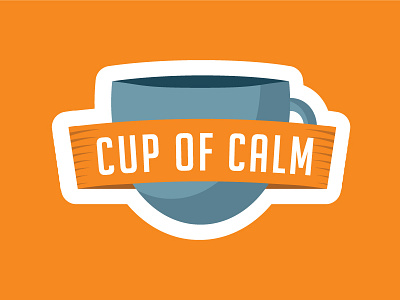 Cup Of Calm Badge illustration