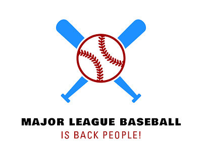 MLB is Back Logo logo logo challenge logo design vector vector art