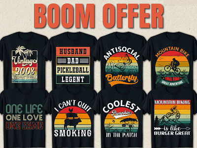 Retro Vintage T-Shirt Design Bundle - Buy t-shirt designs
