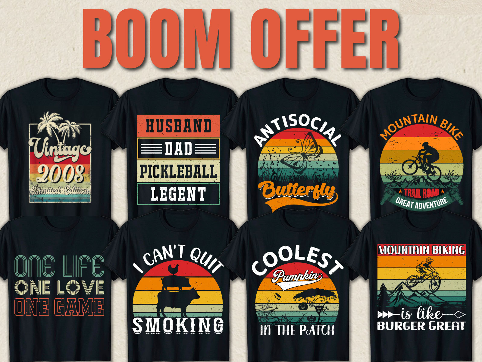 Vintage Basketball T-shirt Design Bundle