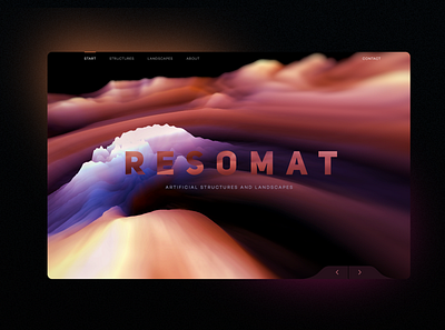 Resomat Mockup v1 3d abstract design app design ui web