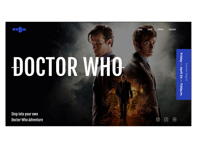 Doctor Who creativity design doctor who firstscreen firstshot personal site uiux webdesign