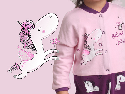 Unicorn artwork clothes digitalart drawing girl graphicdesign illustration love magic star unicorn