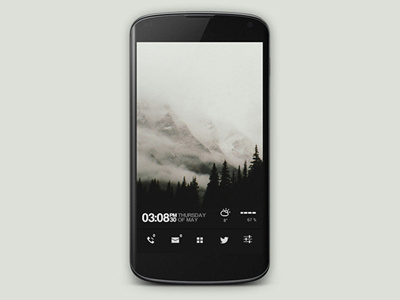 White Mountains Theme andoid mobile theme ui ux