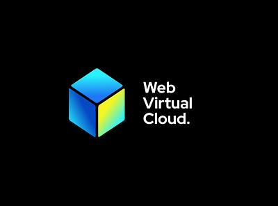Web Virtual Cloud — Logotype box branding cloud identity illustration logo logotype minimal virtual web