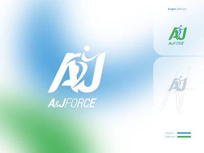 A&J Force branding design flat graphic design icon illustrator logo ui vector