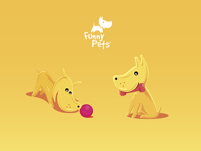 Illustrations for Funny Pets branding design flat graphic design identity illustration illustration art illustrations illustrator logo minimal pet pets petshop pettoy ui vector
