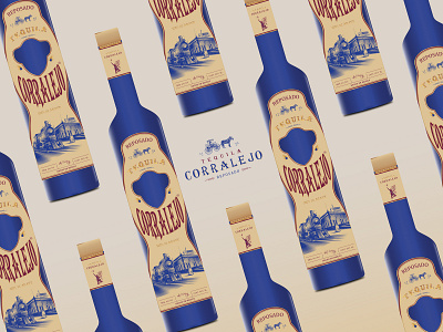 Tequila Corralejo brand brand design brand identity branding design flat graphic design illustration illustrator logo minimal tequila ui vector