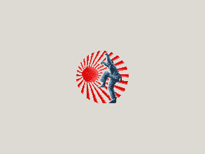 Miyagi Do Karate 80`s design flat icon illustration illustrator japanese logo minimal pixel pixel art pixelart pixels vector