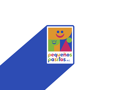 Pequeños Pasitos A. C. association civil design flat icon illustration illustrator kids logo logo design logotype minimal preschool school typography ui vector