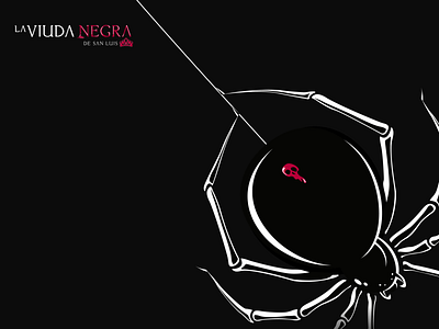 La Viuda Negra de San Luis black widow branding design flat graphic design icon illustration illustrator label label design labeldesign labels logo mexico mezcal mezcal label minimal spider vector