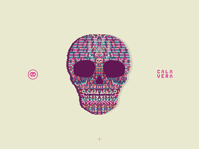 CalaVera design flat graphic design graphics illustration illustrator logo mexican mexican art minimal poster art skull skull art skull logo skulls vector