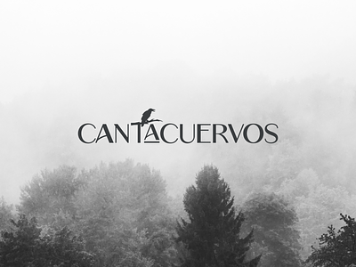 Cantacuervos brand branding design graphic design illustrator logo mark minimal vector