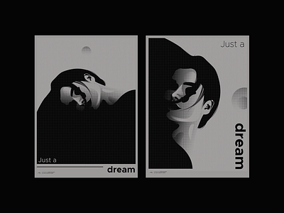 Just a dream design graphic design illustration illustrator minimal poster posterart vector