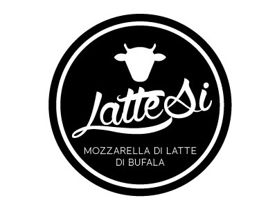 Lattesi animals black brand bufala cheese identity italy latte logo milk white