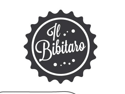 Il Bibitaro beverage bottle brand cap drink icon typo vintage