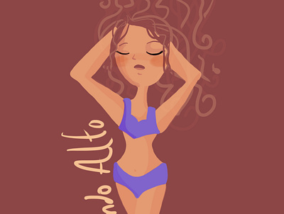 Vibrando Alto design girl ilustration vector