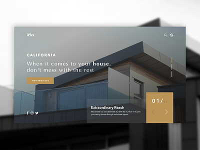 Architectural Website Header Design