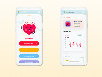 App Heartquake #2 design identidade visual ui ux