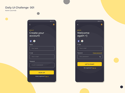 Sign up - 001 app design digital figma ui web