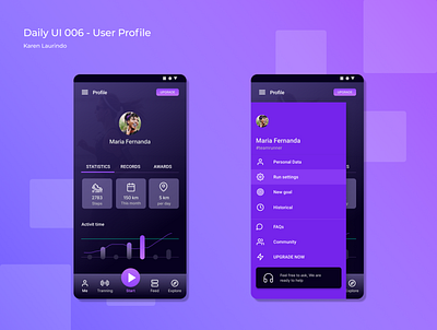 User Profile app dailyui dailyuichallenge design digital figma identidade visual illustration ui ux