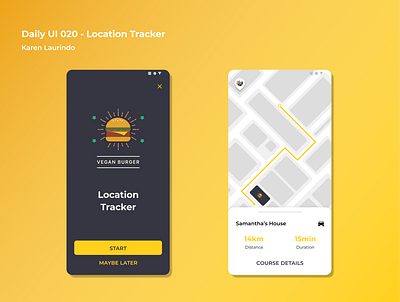 Location Tracker 020 app dailyui dailyuichallenge design digital figma identidade visual identity ui ux