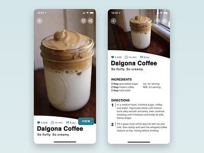 Daily UI 040—Recipe