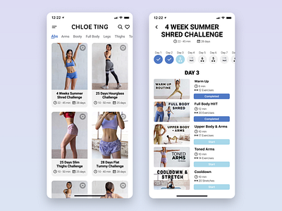 Daily UI 041—Workout Tracker