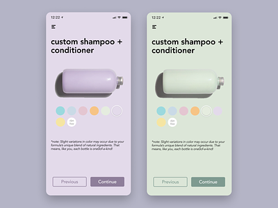 Daily UI 060—Color Picker app app design color picker conditioner daily daily 060 daily ui daily ui 060 dailyui dailyuichallenge design function of beauty interface shampoo ui ui design