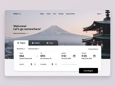 Daily UI 068—Flight Search daily daily 068 daily ui daily ui 068 dailyui dailyuichallenge design figma flight search interface travel ui ui design web web design