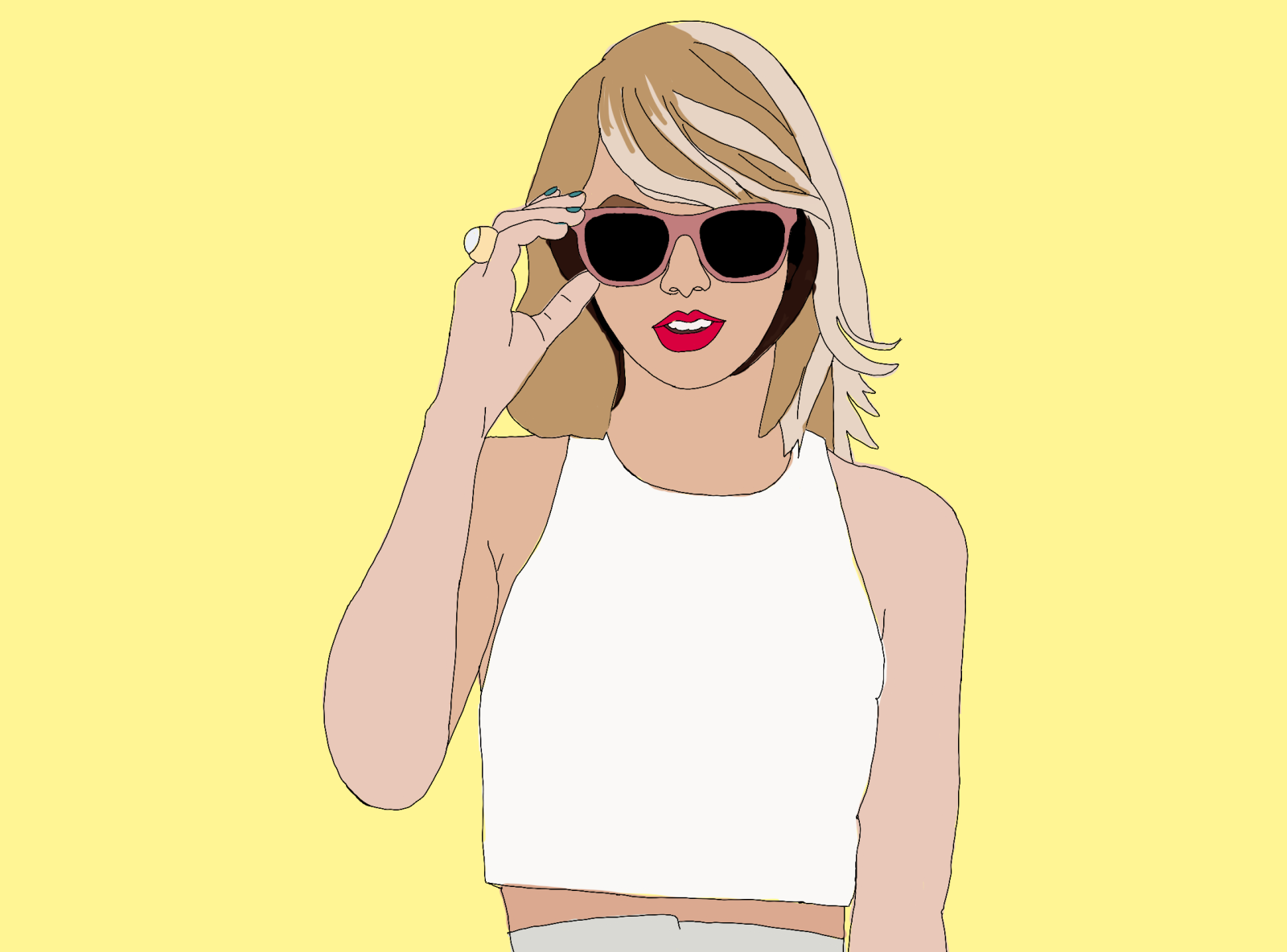 Taylor Swift Illustration by Michelle Plyem Kocin on Dribbble