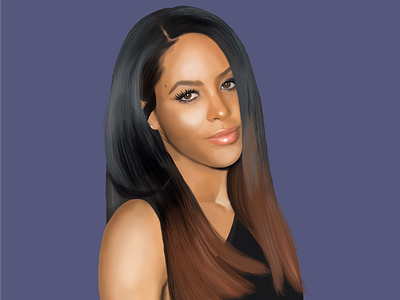 Aaliyah art artist illustration illustrator procreate