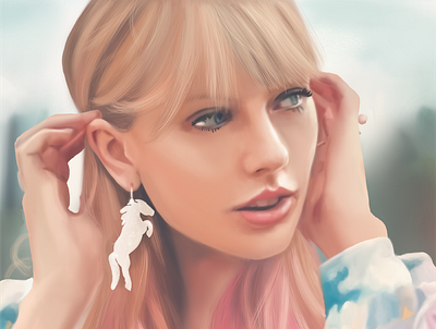 Taylor Unicorn Lover art artist hair illustration procreate