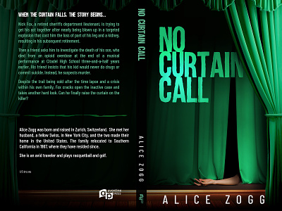 No Curtain Call book cover digital art graphic design typogaphy