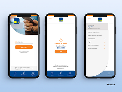 Itaú (Proyecto) bank design ui ux
