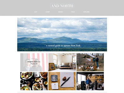 And North Website and north andnorth blog gif launch upstate upstate ny web design website wordpress