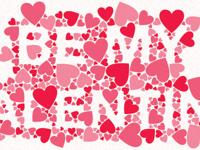 Be My Valentine lettering pink red valentines vortex