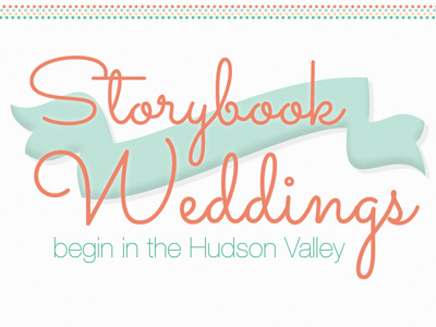 Storybook Weddings color ribbon titling vortex