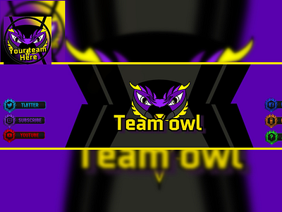 Team owl logo digital dissing