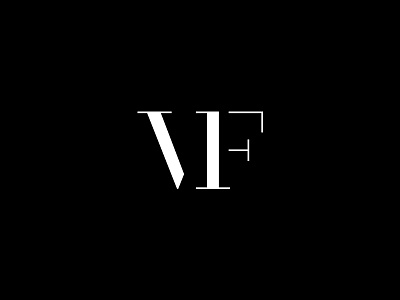 VF Monogram clean f fashion high contrast monogram v