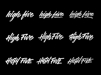 High Five Sketches bucketfeet calligraphy five hand lettering high lettering script shoe sketches