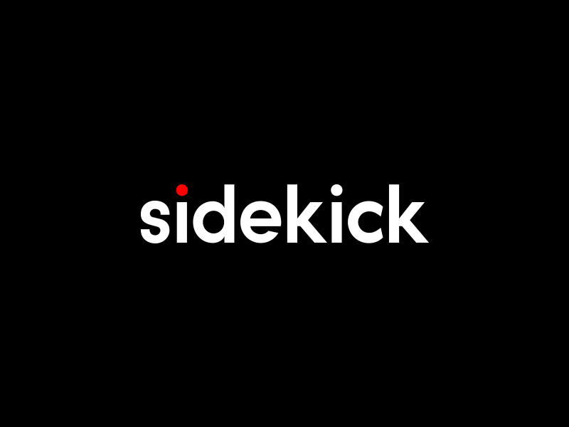 Sidekick bold chicago films logo minimal production type video