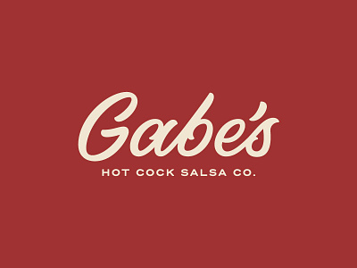 Gabe's Salsa Co. 01 branding cock company gabes hand lettering hot identity lettering logo salsa