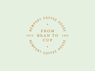 Newport Coffee House 02 branding coffee identity logo mark seal