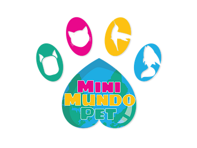 Logo Mini mundo Pet design digitalart illustration logo logodesign logotype vector