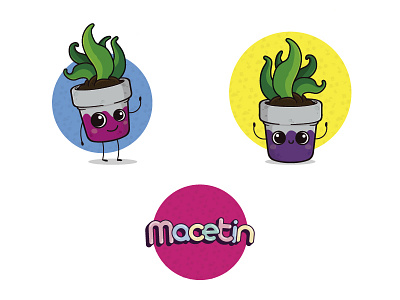 Macetin Mesa De Trabajo 1 Copia 5 adobe illustration brand flower pot illustration kids plants school project