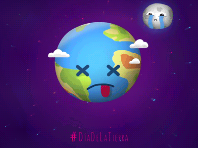 Day Of The Earth adobe after effects d2muertos dayoftheearth deathearthday diseño gif ilustración motiondesign movimiento photoshop